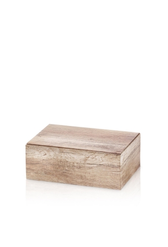 Geschenkdoos Klepdoos Wood 22x15x7.5cm 25stuks