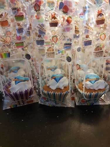 Cellofaan Zakjes Cupcakes 8x5x24cm 50stuks