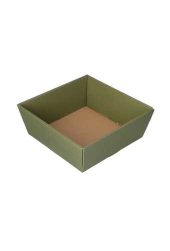 Geschenkdoos Korf Mera Linea Groen 17x17x8cm 50stuks