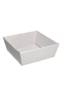 Geschenkdoos Korf Mera Witte Dots Relief 21x21x9cm 50stuks OP IS OP