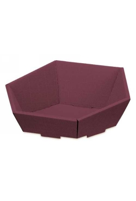 Geschenkdoos Korf Modern Bordeaux Klein 29x27x6-10.5cm 25stuks