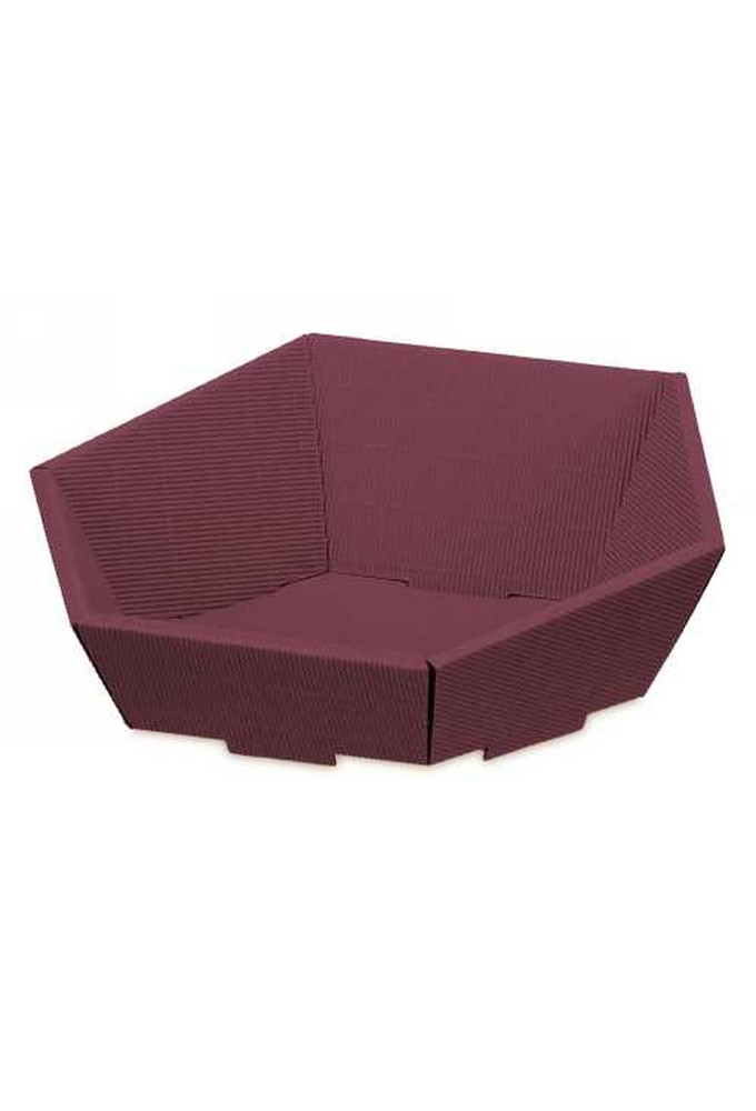 Geschenkdoos Korf Modern Bordeaux Klein 29x27x6-10.5cm 25stuks