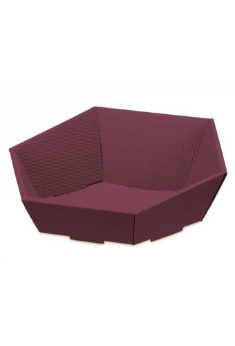 Geschenkdoos Korf Modern Bordeaux Middel 38x34x7.5-13cm 25stuks