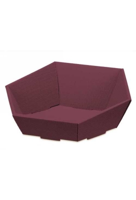 Geschenkdoos Korf Modern Bordeaux Middel 38x34x7.5-13cm 25stuks