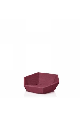 Geschenkdoos Korf Modern Bordeaux Mini 24x23x4.8-8.5cm 25stuks