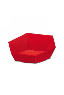 Geschenkdoos Korf Modern Rood Middel 38x34x7.5-13cm 25stuks