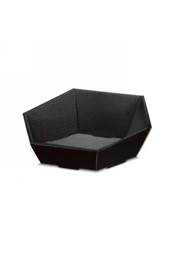 Geschenkdoos Korf Modern Zwart Middel 38x34x7.5-13cm 25stuks