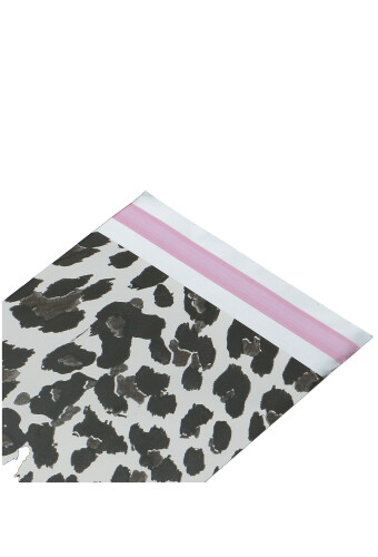 Kadozakjes Folie Mita Luipaard Zwart & Plakstrip 15x23.5+3cm 100stuks