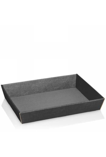 Geschenkdoos Korf Relief Antraciet 31.5x22x5.5cm 25stuks
