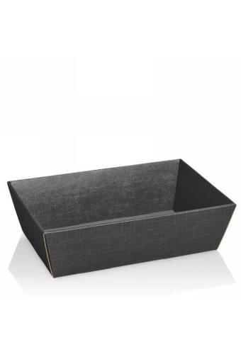 Geschenkdoos Korf Relief Antraciet 33x19x11cm 25stuks