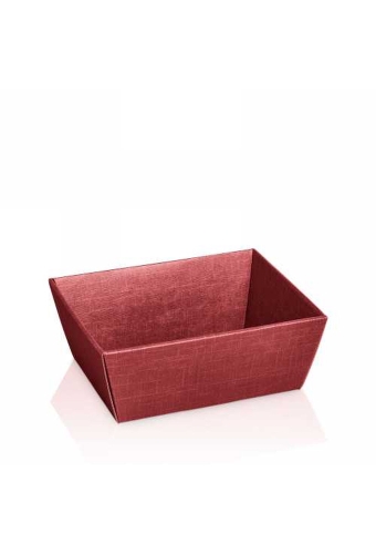 Geschenkdoos Korf Relief Bordeaux 19x14x10cm 25stuks