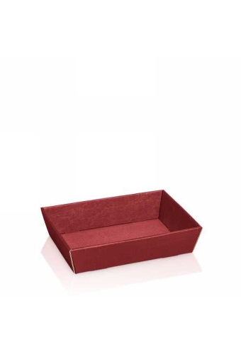 Geschenkdoos Korf Relief Bordeaux 22x14x5.5cm 25stuks