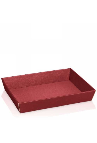 Geschenkdoos Korf Relief Bordeaux 31.5x22x5.5cm 25stuks
