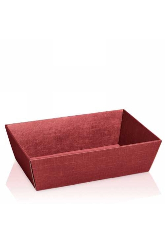 Geschenkdoos Korf Relief Bordeaux 33x19x11cm 25stuks