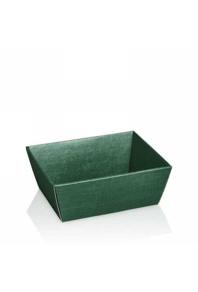 Geschenkdoos Korf Relief Groen 19x14x10cm 25stuks