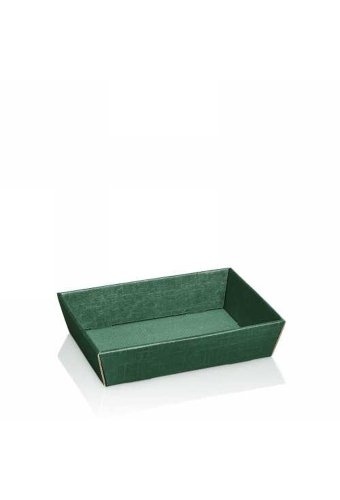 Geschenkdoos Korf Relief Groen 22x14x5.5cm 25stuks
