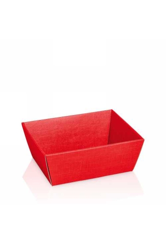 Geschenkdoos Korf Relief Rood 19x14x10cm 25stuks
