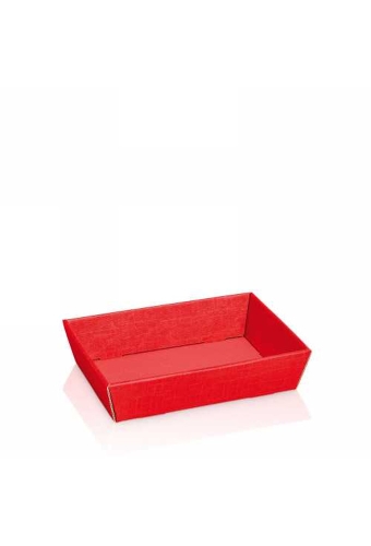Geschenkdoos Korf Relief Rood 22x14x5.5cm 25stuks
