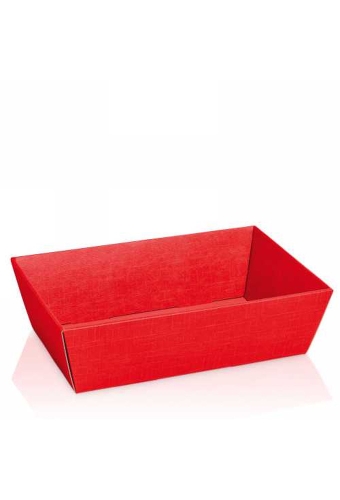 Geschenkdoos Korf Relief Rood 33x19x11cm 25stuks