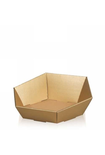 Geschenkdoos Korf Tarn Goud Middel 38x34x7.5-13cm 25stuks