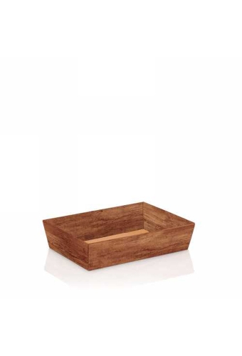 Geschenkdoos Korf Wood Dark 22x14x5.5cm 25stuks