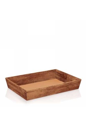Geschenkdoos Korf Wood Dark 31.5x22x5.5cm 25stuks