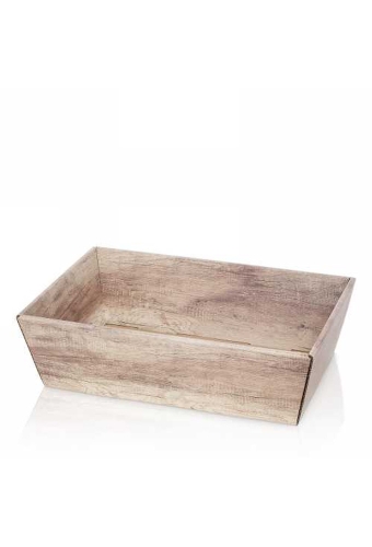 Geschenkdoos Korf Wood Dark 33x19x11cm 25stuks