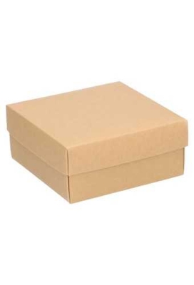 Geschenkdoos Kraft Gaby Kraft Naturel 12x12x5.5cm 100stuks