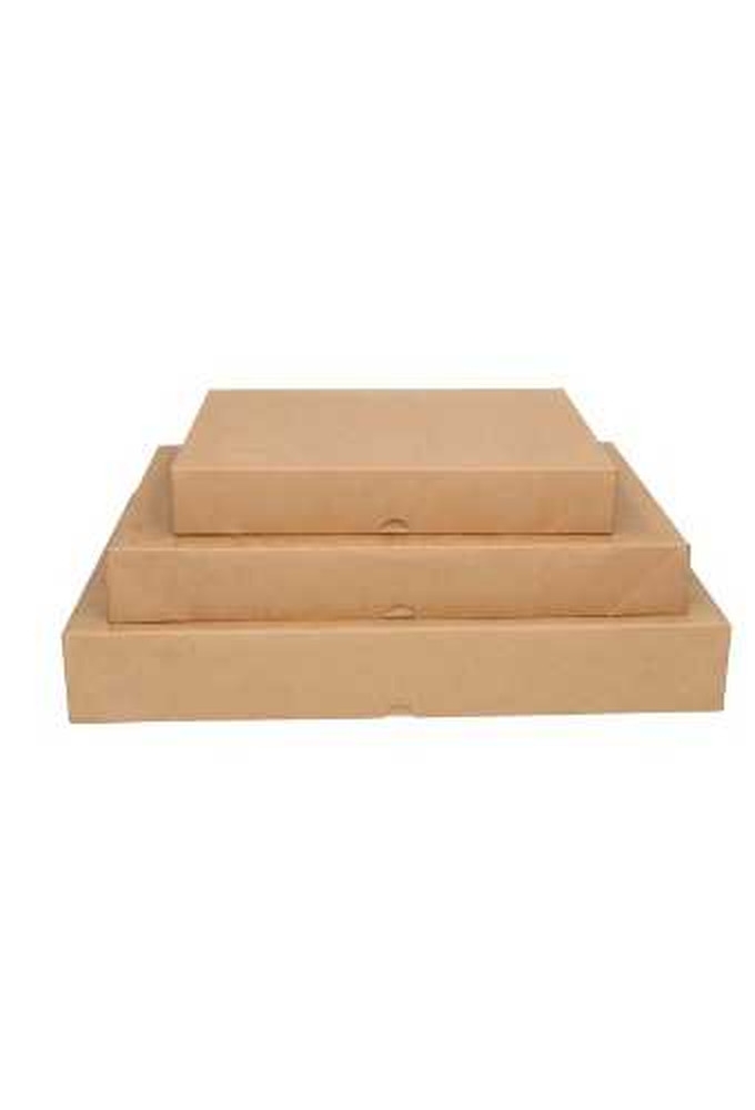 Geschenkdoos Rechthoekig & Deksel Budget Kraft 37.5x23.8x5cm 5stuks