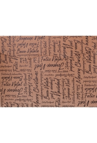 Geschenkdoos Zalig Kerstfeest Kraft & Koord 27x27x20cm 20stuks