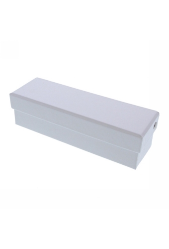 Geschenkdoosje & Scharnierdeksel rechthoekig wit 19x6x5.5cm 10stuks