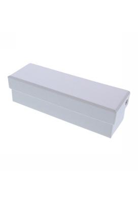 Geschenkdoosje & Scharnierdeksel rechthoekig wit 19x6x5.5cm 10stuks