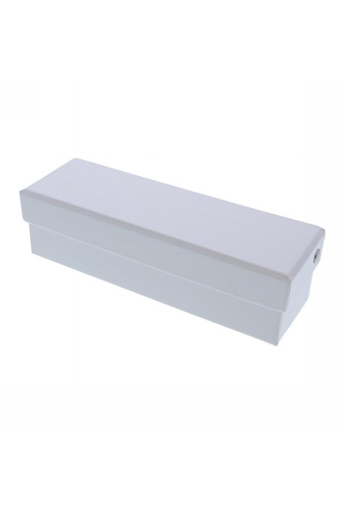Geschenkdoosje & Scharnierdeksel rechthoekig wit 19x6x5.5cm 10stuks