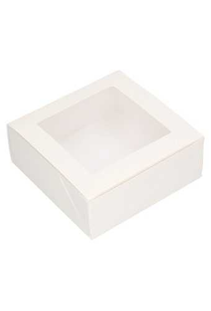 Geschenkdoosjes & Vensterdeksel Wit Creme Grivola 16x16x6cm 10stuks