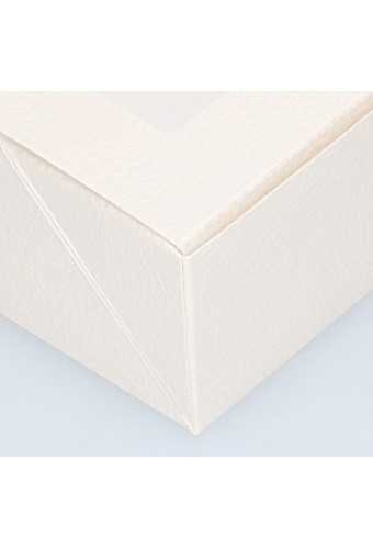 Geschenkdoosjes & Vensterdeksel Wit Creme Grivola 16x16x6cm 10stuks