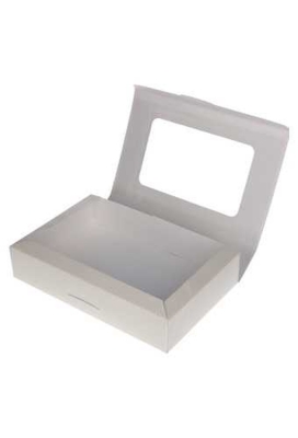 Geschenkdoosjes & Vensterdeksel Wit Creme Grivola 24x16x5cm 10stuks