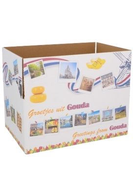 Geschenkdozen Groetjes & Greetings Gouda 31x20x14cm 30stuks