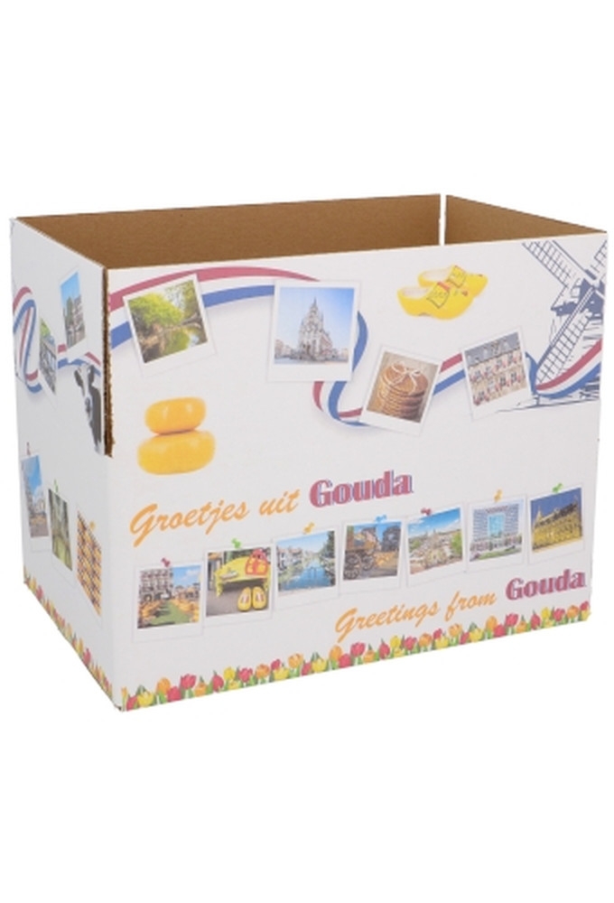 Geschenkdozen Groetjes & Greetings Gouda 31x20x14cm 30stuks
