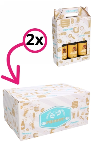 Geschenkdozen Proost 31x20x14cm 30stuks