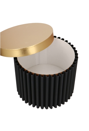 Geschenkdozen The Royal Wave Box Black & Gold 25x18cm 1stuks