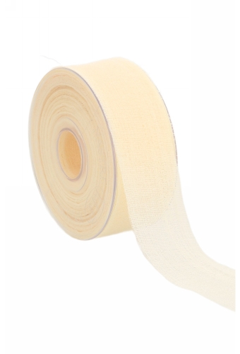 Geschenklint Naturel Polyester Delicate Creme 40mm x 25meter
