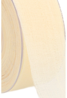 Geschenklint Naturel Polyester Delicate Creme 40mm x 25meter