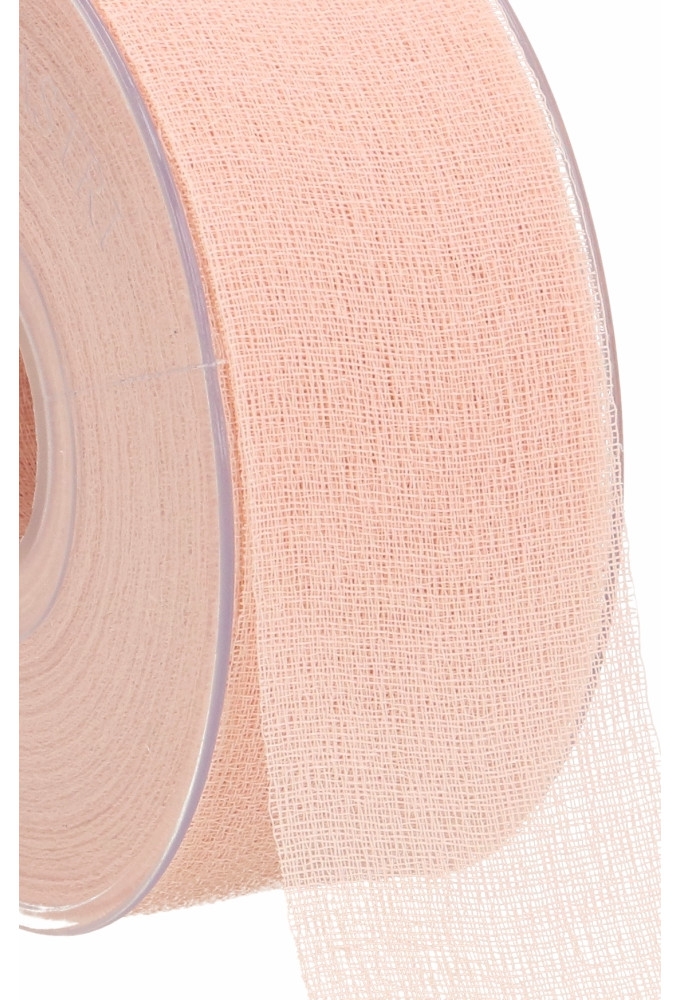 Geschenklint Naturel Polyester Delicate Roze 40mm x 25meter