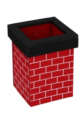 Geschenkmandje Vilt Schouw Sint 13x10x10cm 1stuks