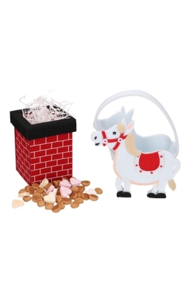 Geschenkmandje Vilt Schouw Sint 13x10x10cm 1stuks