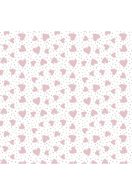 Geschenkpapier Coated Hearts 50cm x 200meter