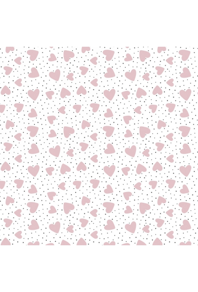 Geschenkpapier Coated Hearts 50cm x 100meter