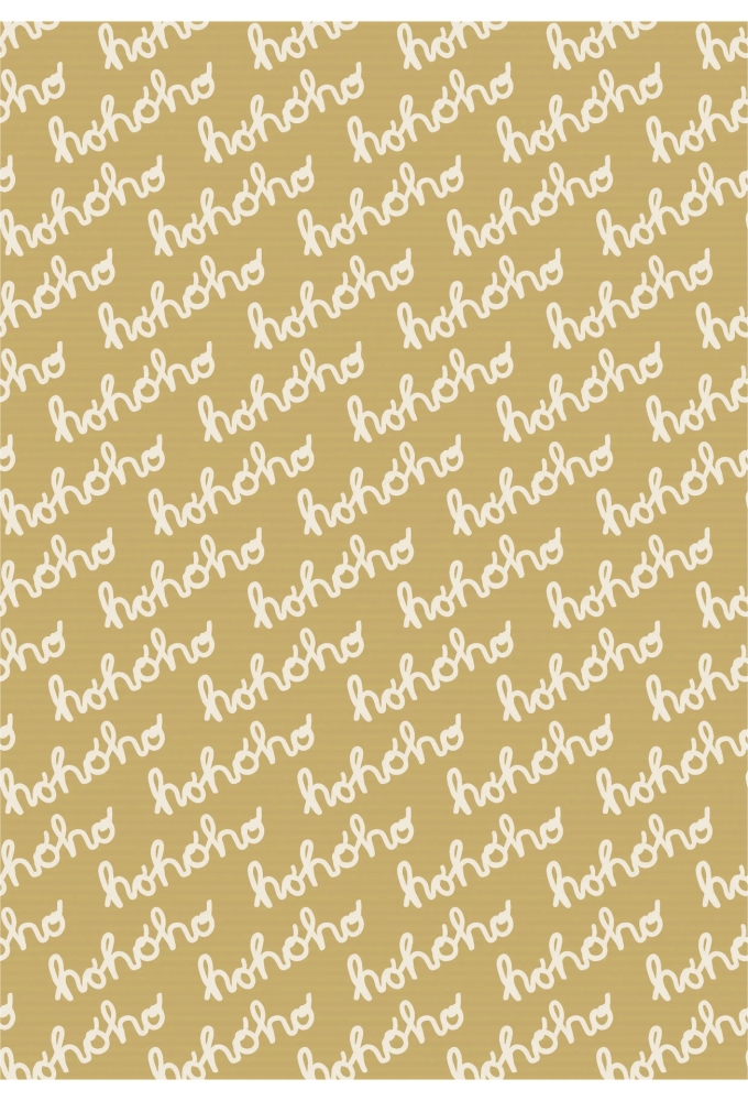 Kerstpapier Kraft Dessin 146 40cm x 250meter