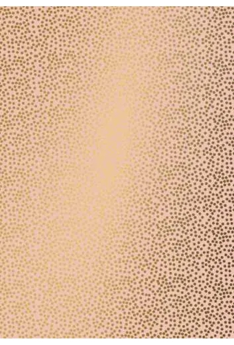 Geschenkpapier Trendy mini dots coral goud 30cm x 200meter