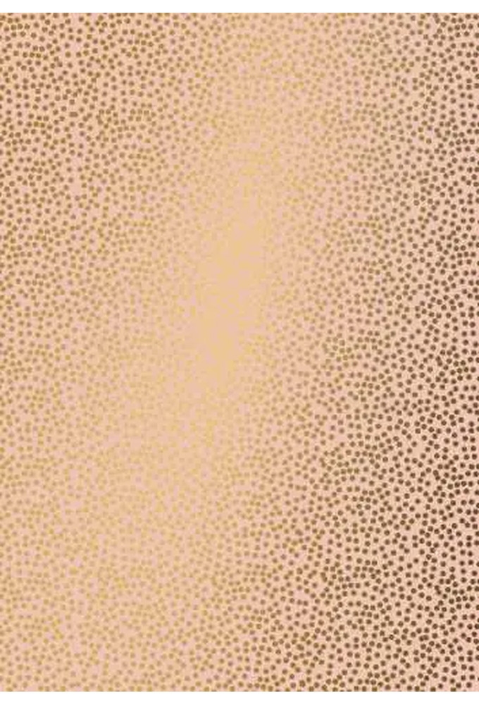Geschenkpapier Trendy mini dots coral goud 30cm x 200meter